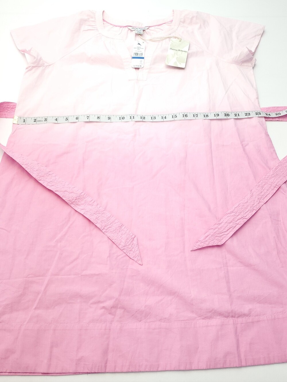 NWT Tommy Bahama Sunray Ombre Pink Short Sleeve Dress Size XL Resortwear Travel - Picture 5 of 12